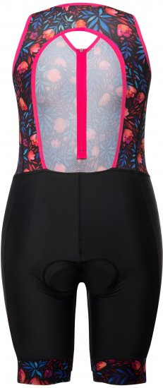Ulla Popken Functional Padded Zip Front Cycling Leotard Black - Džíny & Kalhoty ve Velkých Velikostech – Plus Size - 