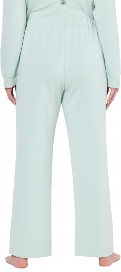 Ulla Popken Box Pleat Stretch Fit Yoga Pants Light Blue - Džíny & Kalhoty ve Velkých Velikostech – Plus Size - 