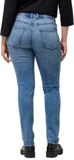 Ulla Popken Distressed Wash Jeans Blue - Džíny & Kalhoty ve Velkých Velikostech – Plus Size - 
