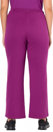 Ulla Popken Straight Leg Joggers Purple - Džíny & Kalhoty ve Velkých Velikostech – Plus Size - 