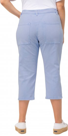 Ulla Popken Capri Boyfriend Jeans Blue - Džíny & Kalhoty ve Velkých Velikostech – Plus Size - 
