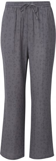 Ulla Popken Muslin Pull On Pants Black - Džíny & Kalhoty ve Velkých Velikostech – Plus Size - 