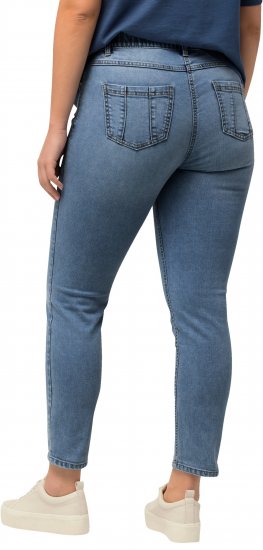 Ulla Popken Rhinestone Detail Stretch Fit Skinny Jeans Blue - Džíny & Kalhoty ve Velkých Velikostech – Plus Size - 