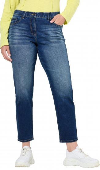 Ulla Popken Boyfriend Jeans Blue Denim - Džíny & Kalhoty ve Velkých Velikostech – Plus Size - 