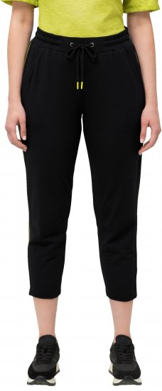 Ulla Popken Decorative Seam Sweatpants Black - Džíny & Kalhoty ve Velkých Velikostech – Plus Size - 