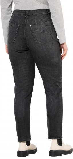 Ulla Popken Rivet Detail Mom Jeans Denim Blue - Džíny & Kalhoty ve Velkých Velikostech – Plus Size - 