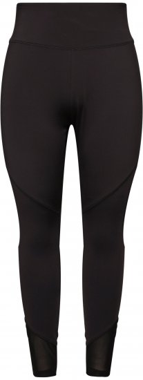 Ulla Popken Mesh Panel Leggings Black - Džíny & Kalhoty ve Velkých Velikostech – Plus Size - 