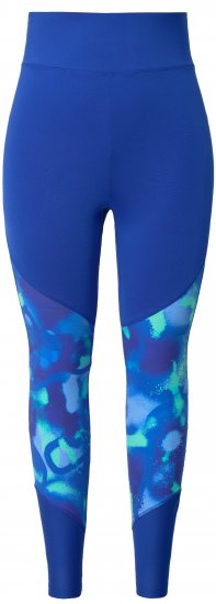 Ulla Popken Quick Dry Abstract Print Leggings Blue - Džíny & Kalhoty ve Velkých Velikostech – Plus Size - 