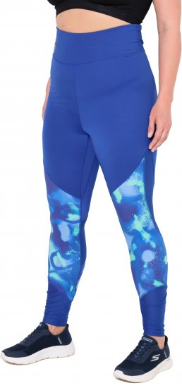Ulla Popken Quick Dry Abstract Print Leggings Blue - Džíny & Kalhoty ve Velkých Velikostech – Plus Size - 