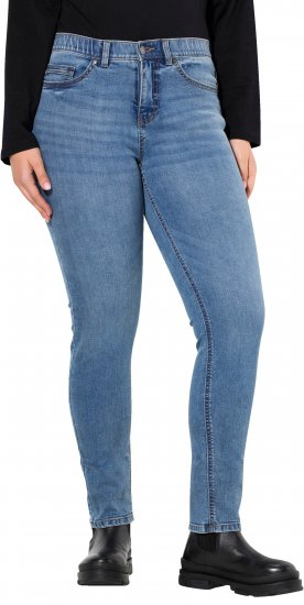 Ulla Popken Stretch Fit Slim Leg Jeans Blue - Džíny & Kalhoty ve Velkých Velikostech – Plus Size - 