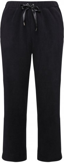Ulla Popken Fleece Loungewear Pants Black - Džíny & Kalhoty ve Velkých Velikostech – Plus Size - 