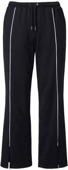 Ulla Popken Tracksuit Pants Black - Džíny & Kalhoty ve Velkých Velikostech – Plus Size - 