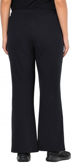 Ulla Popken Tracksuit Pants Black - Džíny & Kalhoty ve Velkých Velikostech – Plus Size - 