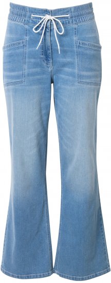 Ulla Popken Patch Pocket Elastic Waist Jeans Blue - Džíny & Kalhoty ve Velkých Velikostech – Plus Size - 