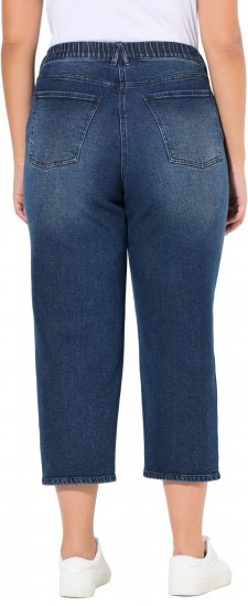 Ulla Popken Tapered Leg Mom Jeans Denim Blue - Džíny & Kalhoty ve Velkých Velikostech – Plus Size - 