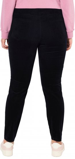 Ulla Popken Corduroy Leggings Navy - Džíny & Kalhoty ve Velkých Velikostech – Plus Size - 