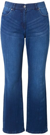 Ulla Popken Mandy Straight Leg Comfort Waist Jeans Blue Denim - Džíny & Kalhoty ve Velkých Velikostech – Plus Size - 