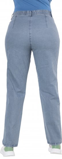 Ulla Popken Tapered Leg Mony Pants Atlantic Blue - Džíny & Kalhoty ve Velkých Velikostech – Plus Size - 