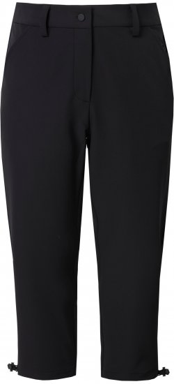 Ulla Popken Ultra Light Triple Function Cropped Softshell Pants Black - Džíny & Kalhoty ve Velkých Velikostech – Plus Size - 