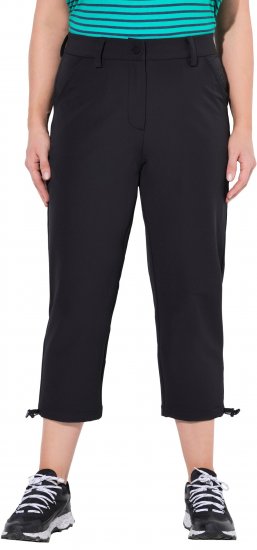Ulla Popken Ultra Light Triple Function Cropped Softshell Pants Black - Džíny & Kalhoty ve Velkých Velikostech – Plus Size - 