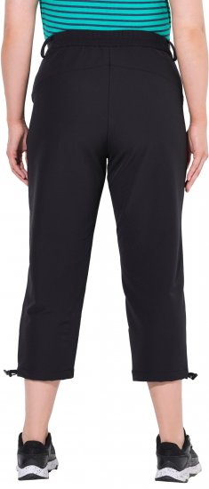 Ulla Popken Ultra Light Triple Function Cropped Softshell Pants Black - Džíny & Kalhoty ve Velkých Velikostech – Plus Size - 