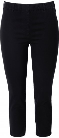Ulla Popken Cropped Jeggings Black - Džíny & Kalhoty ve Velkých Velikostech – Plus Size - 