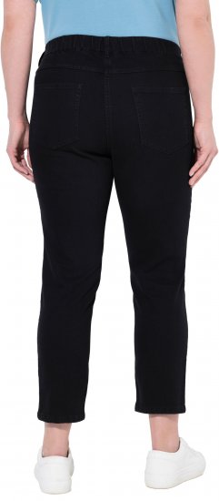 Ulla Popken Cropped Jeggings Black - Džíny & Kalhoty ve Velkých Velikostech – Plus Size - 