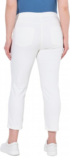 Ulla Popken Cropped Jeggings Snow White - Džíny & Kalhoty ve Velkých Velikostech – Plus Size - 