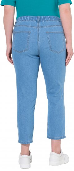 Ulla Popken Cropped Jeggings Light Blue Denim - Džíny & Kalhoty ve Velkých Velikostech – Plus Size - 
