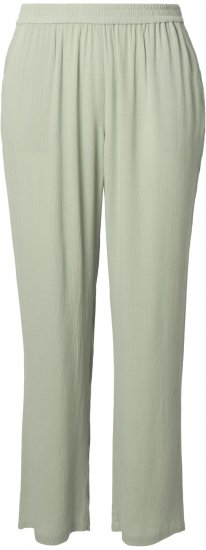 Ulla Popken Elastic Waist Crepe Pants Light Moss Green - Džíny & Kalhoty ve Velkých Velikostech – Plus Size - 