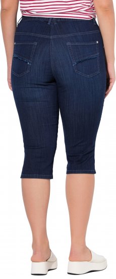 Ulla Popken Denim Elastic Waist Capres Blue - Džíny & Kalhoty ve Velkých Velikostech – Plus Size - 