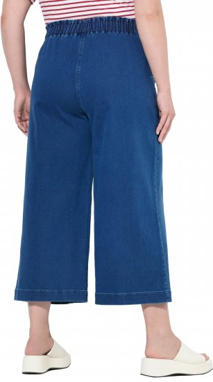 Ulla Popken Denim Culottes Blue - Džíny & Kalhoty ve Velkých Velikostech – Plus Size - 