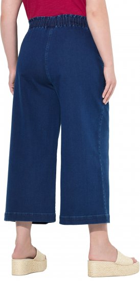 Ulla Popken Denim Culottes Denim Blue - Džíny & Kalhoty ve Velkých Velikostech – Plus Size - 