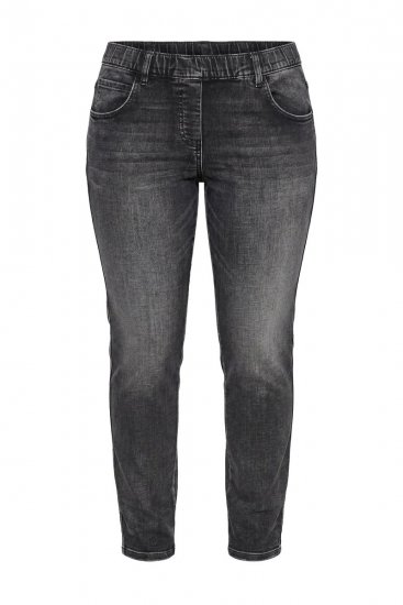 Ulla Popken Vintage Wash Jeggings Black - Legíny - Legíny v nadměrných velikostech