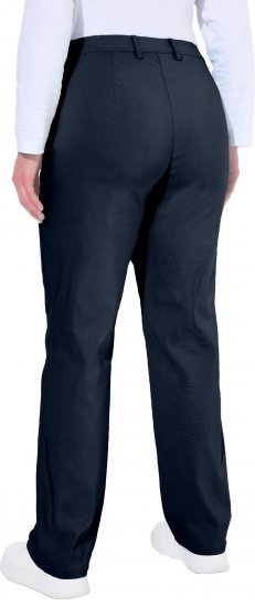Ulla Popken Thermal Stretch Fit Mony Pants Navy - Džíny & Kalhoty ve Velkých Velikostech – Plus Size - 