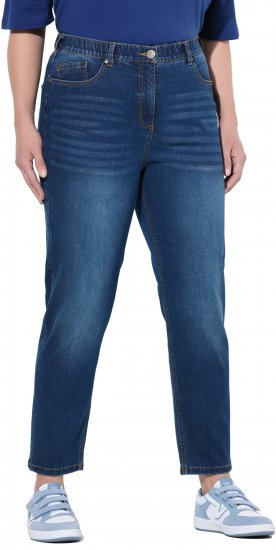 Ulla Popken Stretch Fit Mom Jeans Blue Denim - Džíny & Kalhoty ve Velkých Velikostech – Plus Size - 