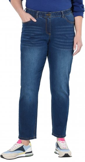 Ulla Popken Stretch Fit Boyfriend Jeans Blue - Džíny & Kalhoty ve Velkých Velikostech – Plus Size - 