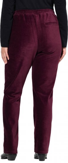 Ulla Popken Corduroy Elastic Waist Pants Brown - Džíny & Kalhoty ve Velkých Velikostech – Plus Size - 