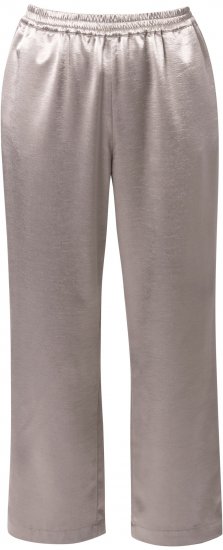 Ulla Popken Metallic Satin Elastic Waist Pants Orange - Džíny & Kalhoty ve Velkých Velikostech – Plus Size - 