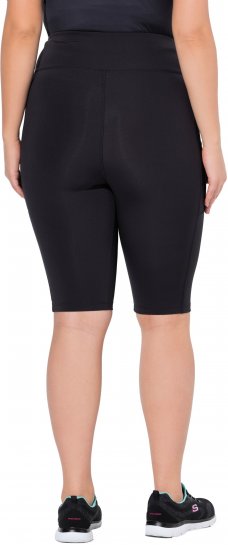 Ulla Popken Quick Drying Performance Shorts Black - Džíny & Kalhoty ve Velkých Velikostech – Plus Size - 