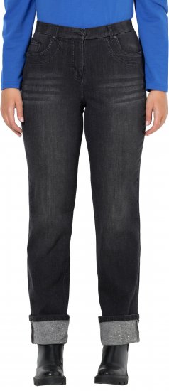 Ulla Popken Rhinestone Studded Jeans Grey - Džíny & Kalhoty ve Velkých Velikostech – Plus Size - 