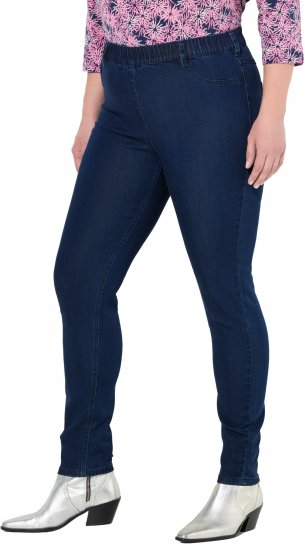 Ulla Popken Denim Five Pocket Jeggings Denim Blue - Džíny & Kalhoty ve Velkých Velikostech – Plus Size - 