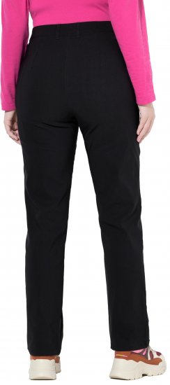 Ulla Popken Bengaline Elastic Waist Pants Black - Džíny & Kalhoty ve Velkých Velikostech – Plus Size - 