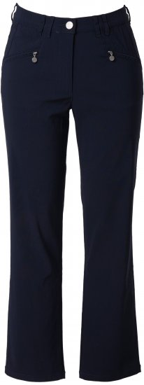 Ulla Popken Bengaline Elastic Waist Pants Navy - Džíny & Kalhoty ve Velkých Velikostech – Plus Size - 