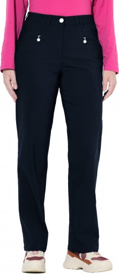 Ulla Popken Bengaline Elastic Waist Pants Navy - Džíny & Kalhoty ve Velkých Velikostech – Plus Size - 