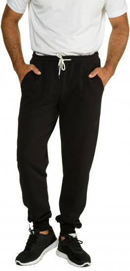 JP1880 Sweatpants Modern Fit Lightweight Black - PÁNSKÉ OBLEČENÍ MT-6XLT - TALL-velikosti