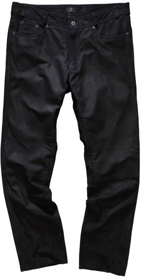 JP1880 Leather Pants Regular Fit Buffalo Nubuck Black - Džíny & kalhoty - Džíny a Kalhoty - W40-W70