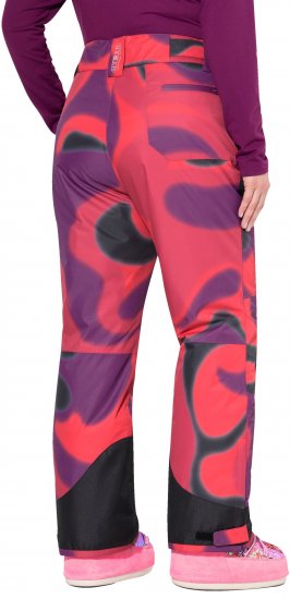 Ulla Popken Hyprar Ski Pants Waterproof Velcro Closure Shaped Knees Berry Pink - Džíny & Kalhoty ve Velkých Velikostech – Plus Size - 
