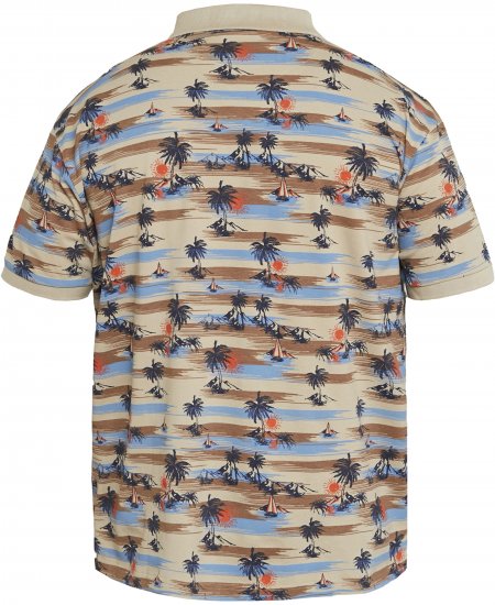 North Latitude 61133 Piké Polokošile s Celoplošným Potiskem Písková - Polokošile - Polokošile 2XL-8XL - Trička s límečkem 2XL-8XL