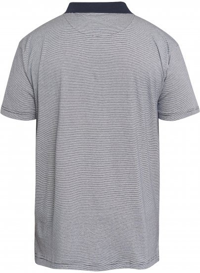 North Latitude 61136 Pruhované Polo Teintované v Přízi Námořnická Modrá - Polokošile - Polokošile 2XL-8XL - Trička s límečkem 2XL-8XL